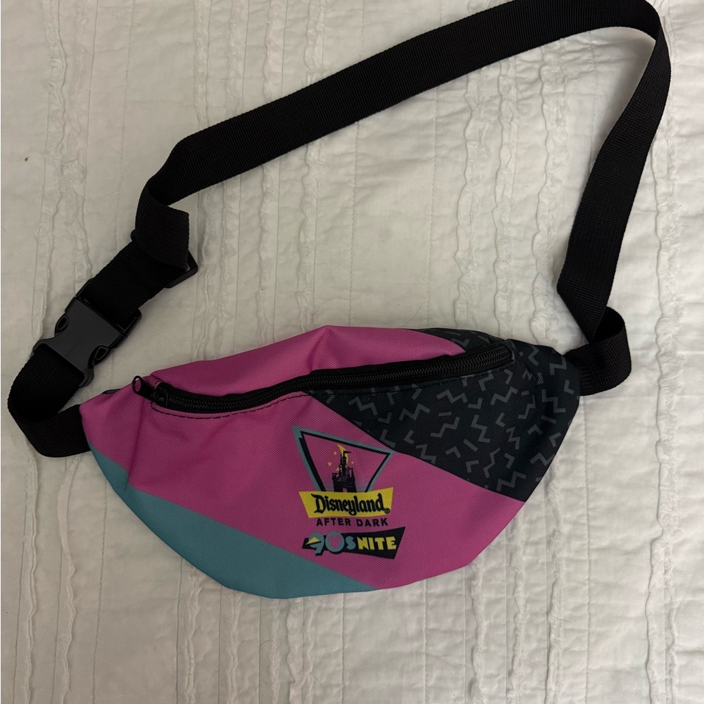 Disneyland 90s Nite Pink and Black Fanny Pack